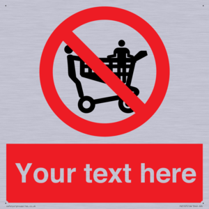 Custom No Climbing on Trolley Sign